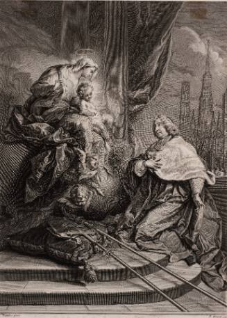 Louis de la Vergne de Tressan before the Virgin
