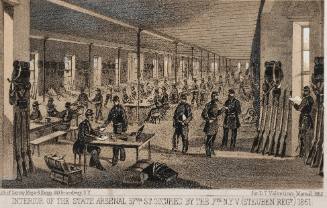 Interior of the State Arsenal 57th St., New York