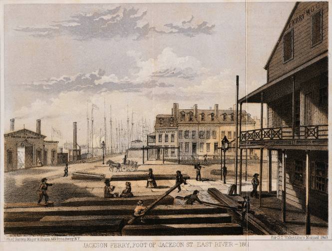 Jackson Ferry, Foot of Jackson St., East River, 1861