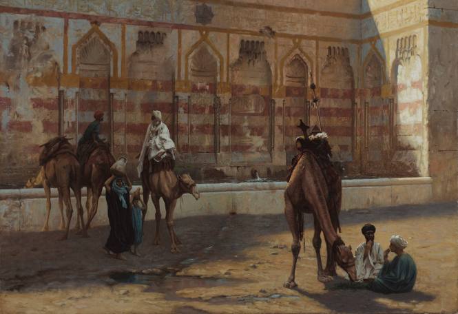 Camels at the Watering Place