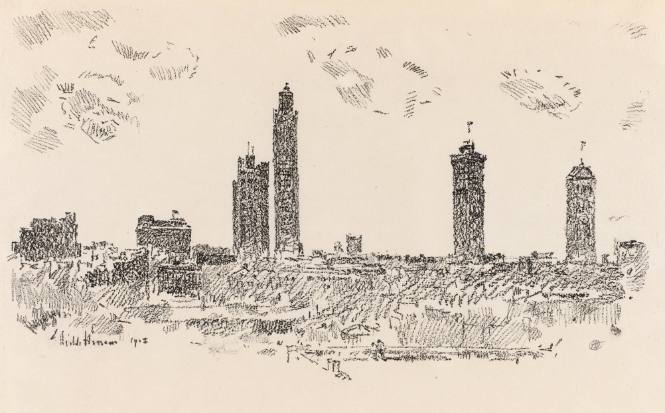 New York Skyline - Dark Buildings