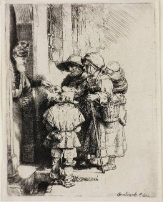 Beggars Receiving Alms at the Door of a House