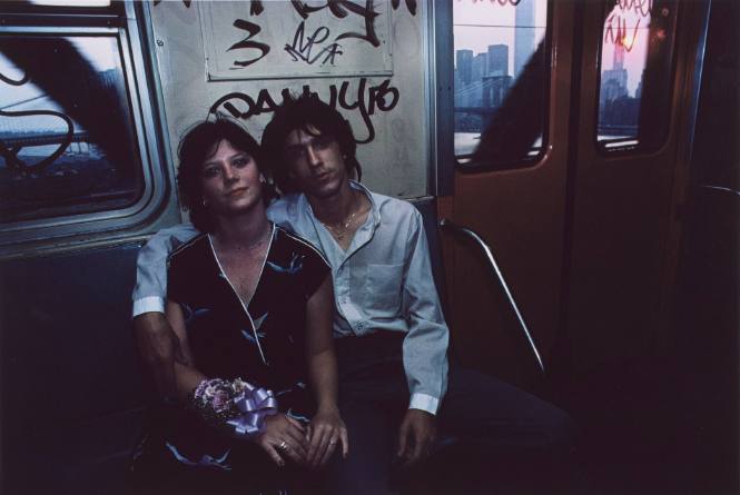 Couple on the subway