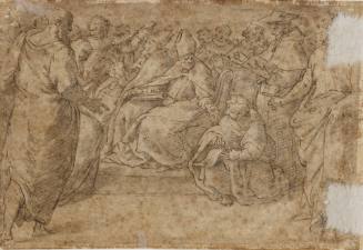 Drawing of Raphael's Disputà