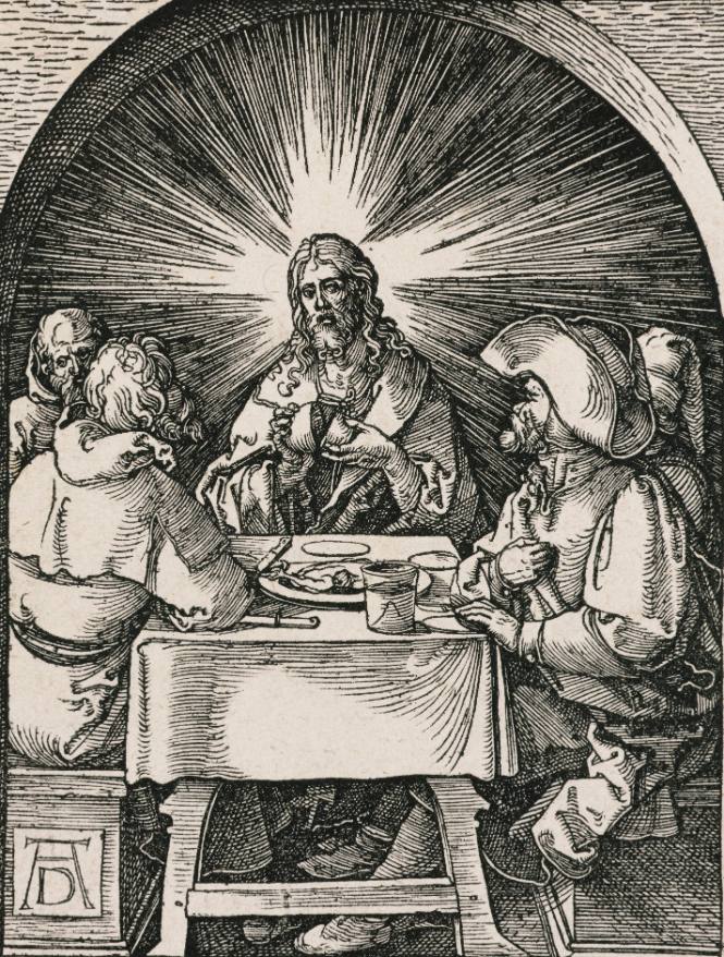 Christ at Emmaus (The Small Passion)