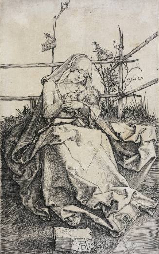 Madonna on a Grassy Bench