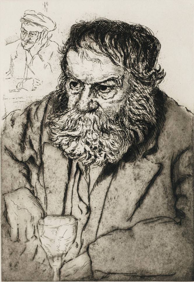 Old Man with a Wine Glass