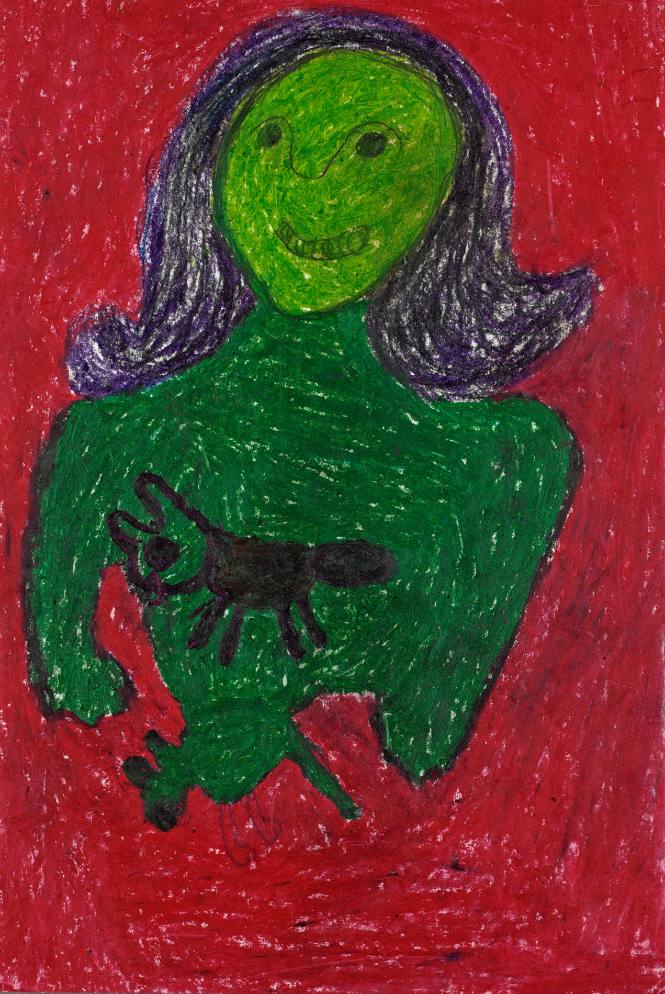 Pregnant Woman With Dog