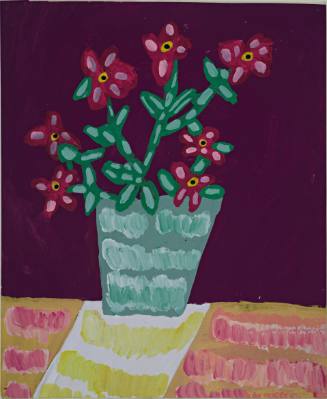 Flower Vase/ Purple Field