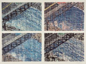 Four part drawing for Earth: Bridge (Snack)