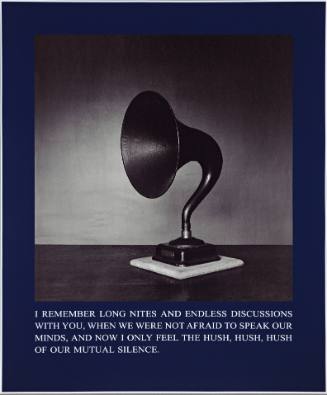 Hush of our Silence, from Exit Art portfolio, 2003: IN THE YEAR OF THREE