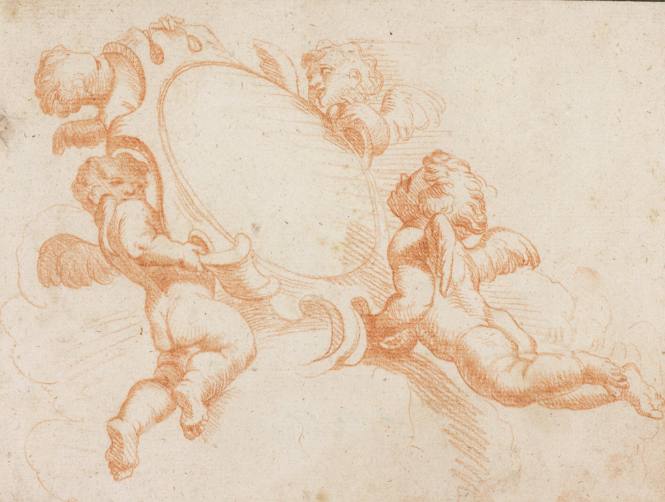 Putti with a Plaque