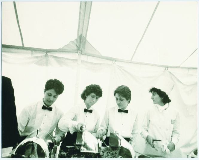 Waiters at Arnold Schwarzenegger and Maria Shriver's Wedding
