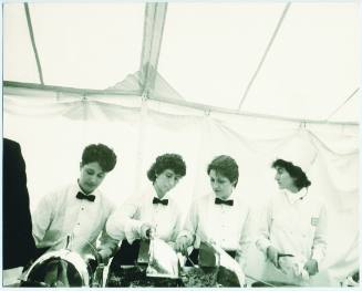 Waiters at Arnold Schwarzenegger and Maria Shriver's Wedding