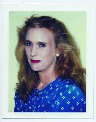 Unidentified Woman (Blue Dress, White Spots)