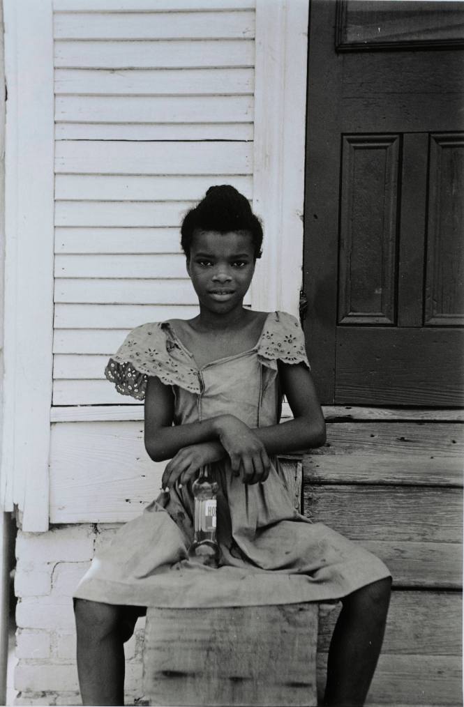 Girl on steps, New Orleans, Louisiana