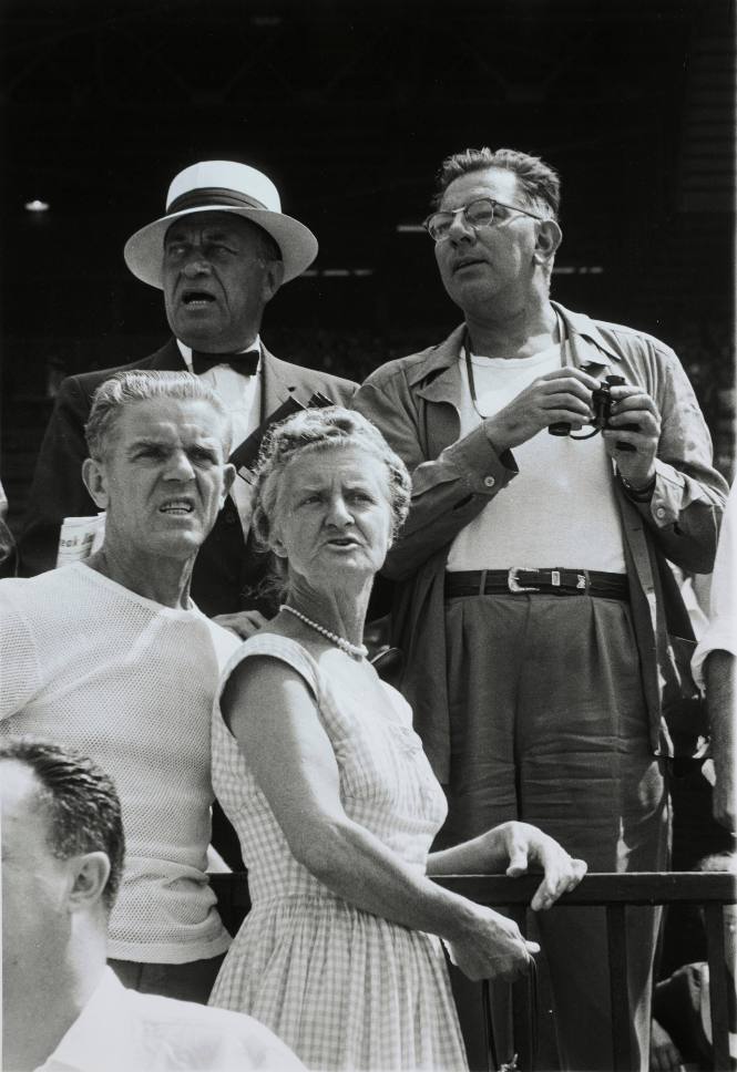 Belmont Races (men standing looking left direction)