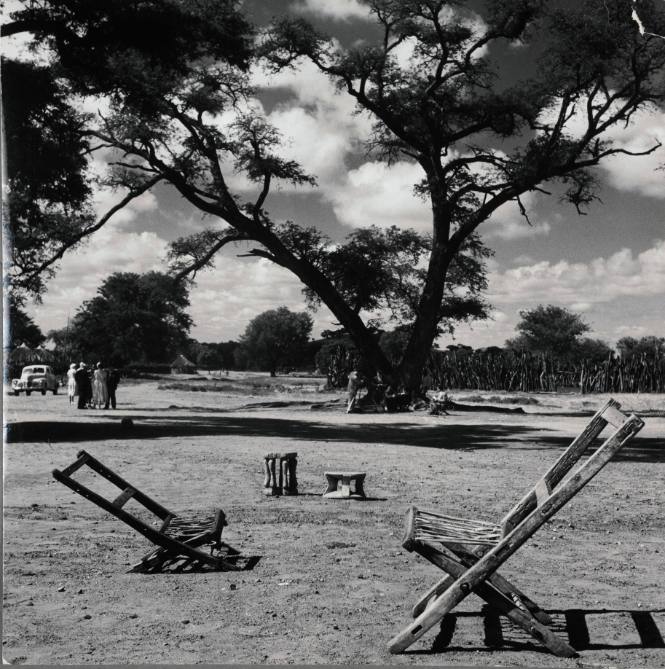 Empty chairs await tribal leaders, Botswana