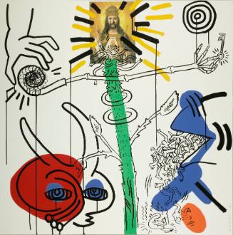 Apocalypse 10, from the portfolio Apocalypse, with 12 sheets of text by William Burroughs