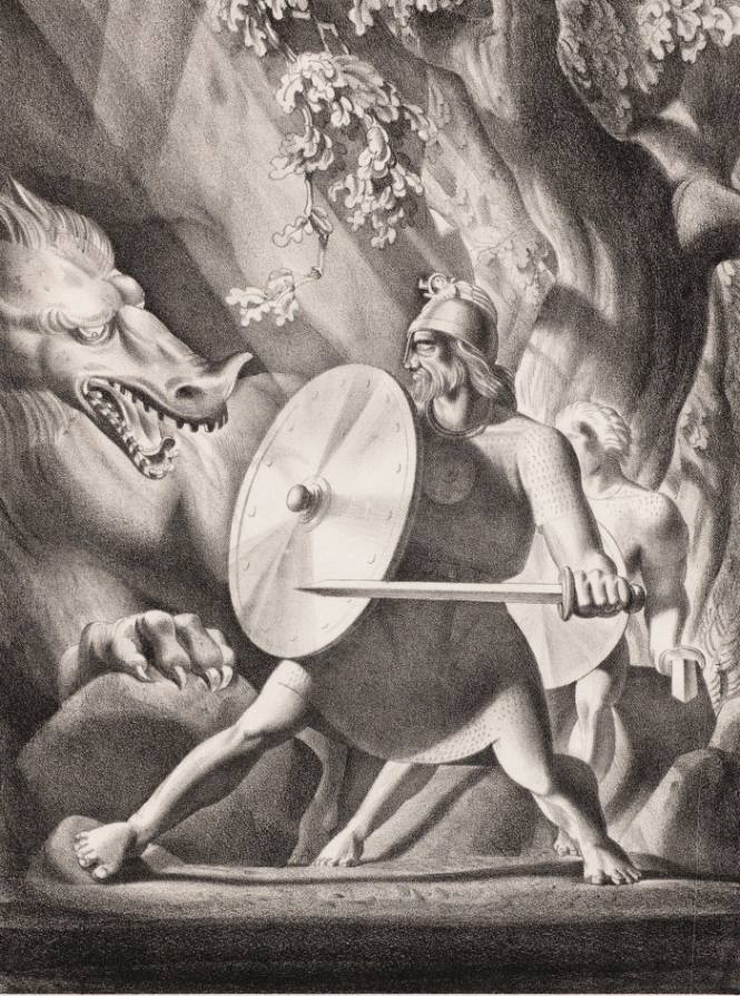 Beowulf and the Dragon