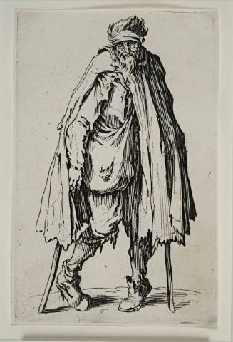 Beggar with crutches, from Beggars (Gueux)