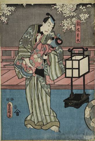 Triptych: Standing man with his baby