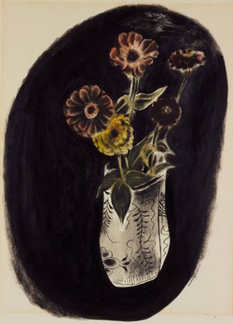 Zinnias in a Vase