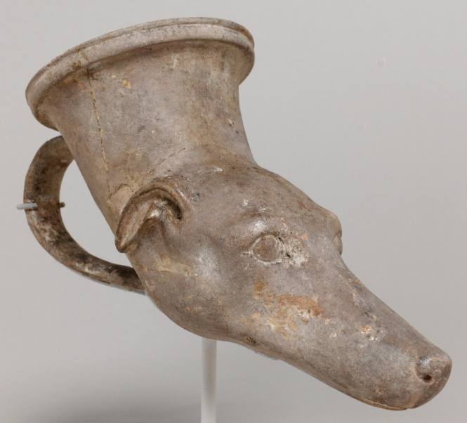 Rhyton in form of a dog's head