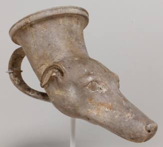 Rhyton in form of a dog's head