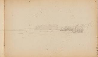 Compositional study for Hook Mountain on the Hudson, from the New Hampshire and New York Subjects Sketchbook