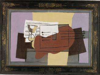 Verre, guitare, partition