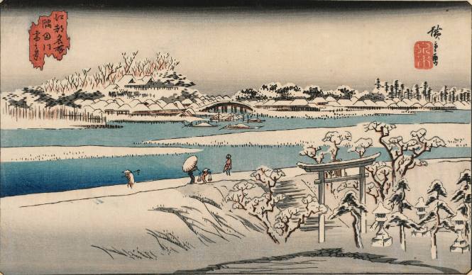 Sumida River in Snow 