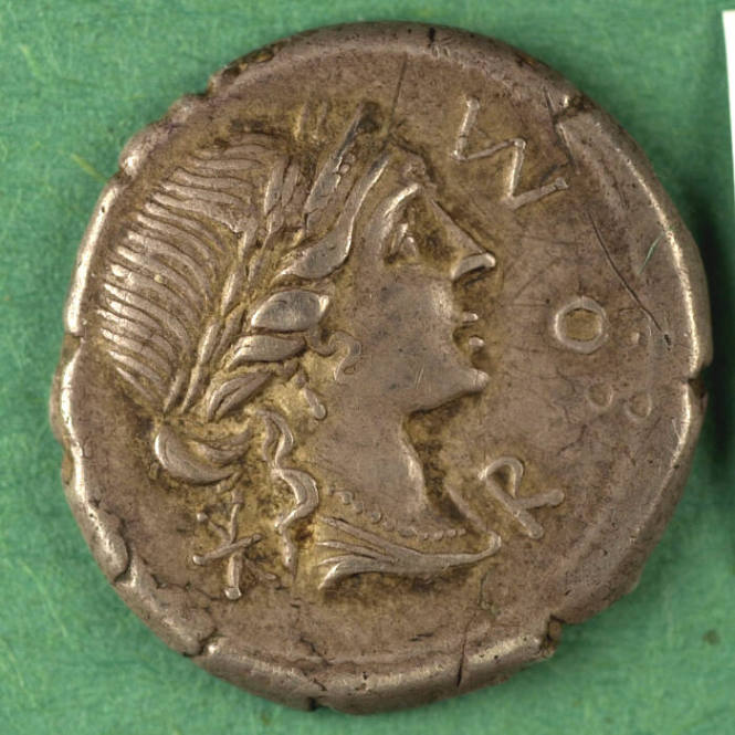 denarius, Roman Republic, 114 BCE