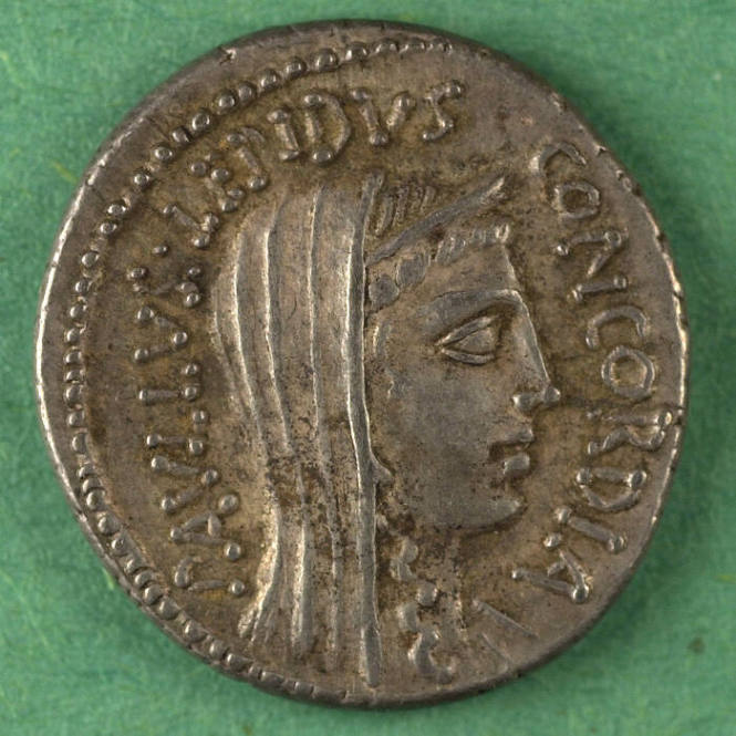 denarius, Roman Republic, 62 BCE