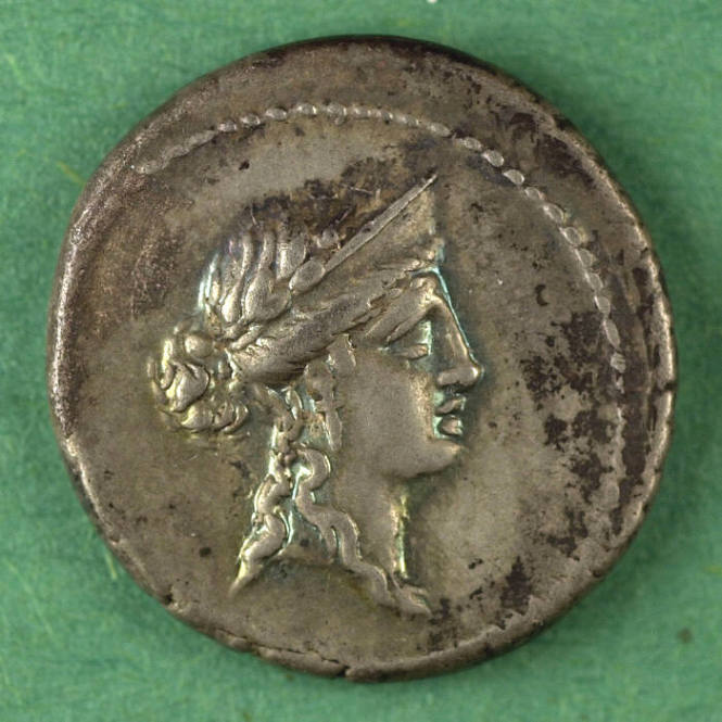denarius, Roman Republic, 61 BCE