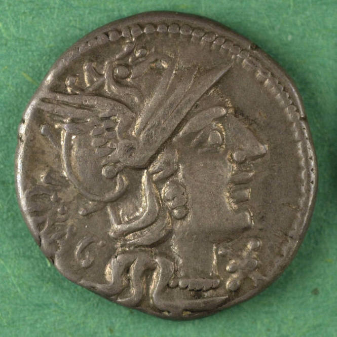 denarius, Roman Republic, 136 BCE