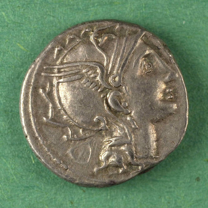 denarius, Roman Republic, 111-110 BCE
