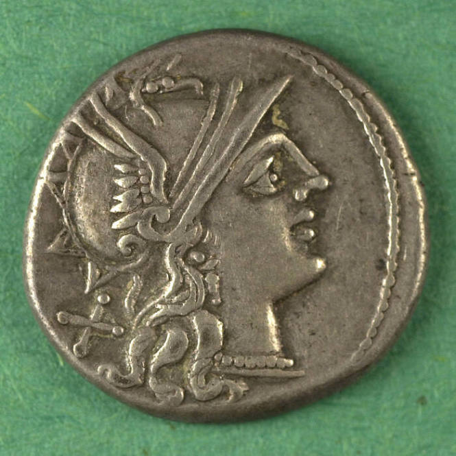denarius, Roman Republic, 155 BCE