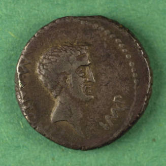 denarius, Triumviral, 42 BCE