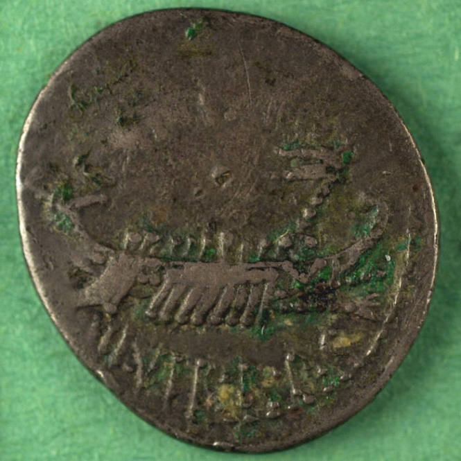 denarius, Triumviral, 32-31 BCE