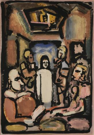 Christ and Mammon (by Roger Lacourière for Passion (Paris: Vollard, 1939)