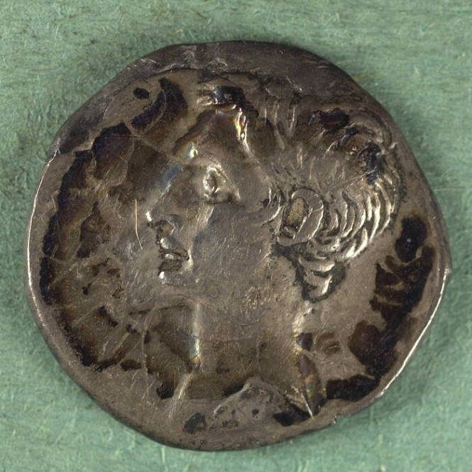 denarius, Roman Republic, 46 BCE