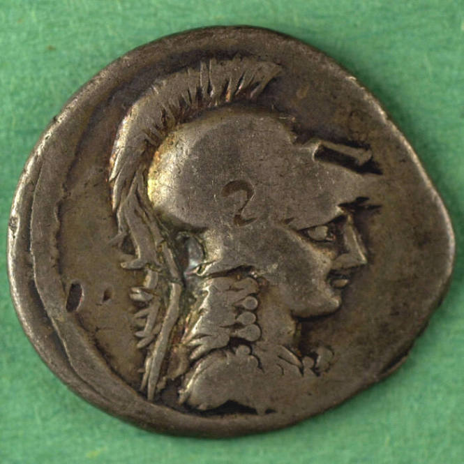 denarius, Roman Republic, 46 BCE