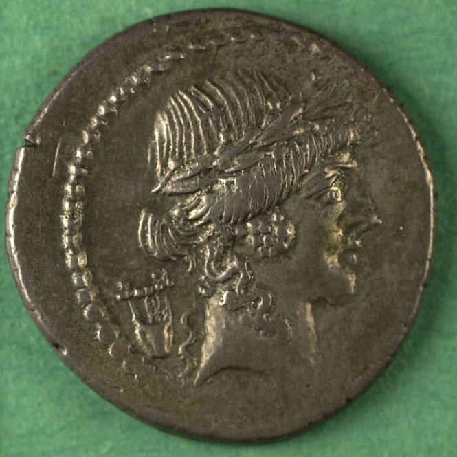 denarius, Triumviral, 42 BCE