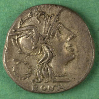 denarius, Roman Republic, 128 BCE