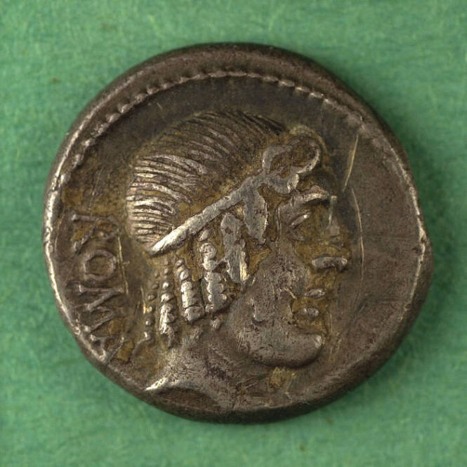 denarius, Roman Republic, 127 BCE