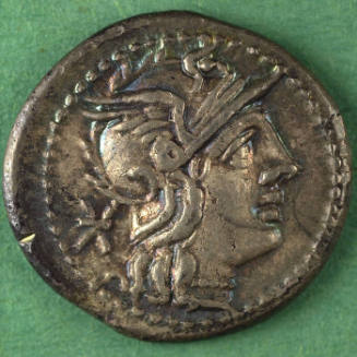 denarius, Roman Republic, 128 BCE