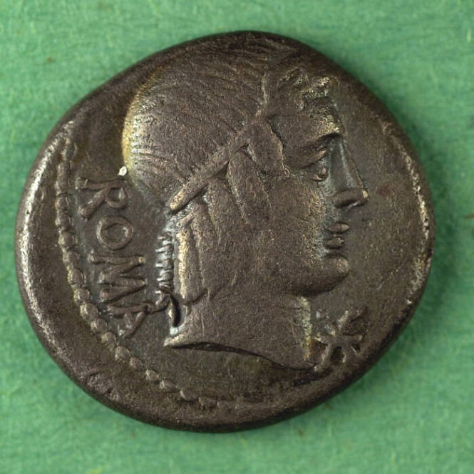 denarius, Roman Republic, 127 BCE