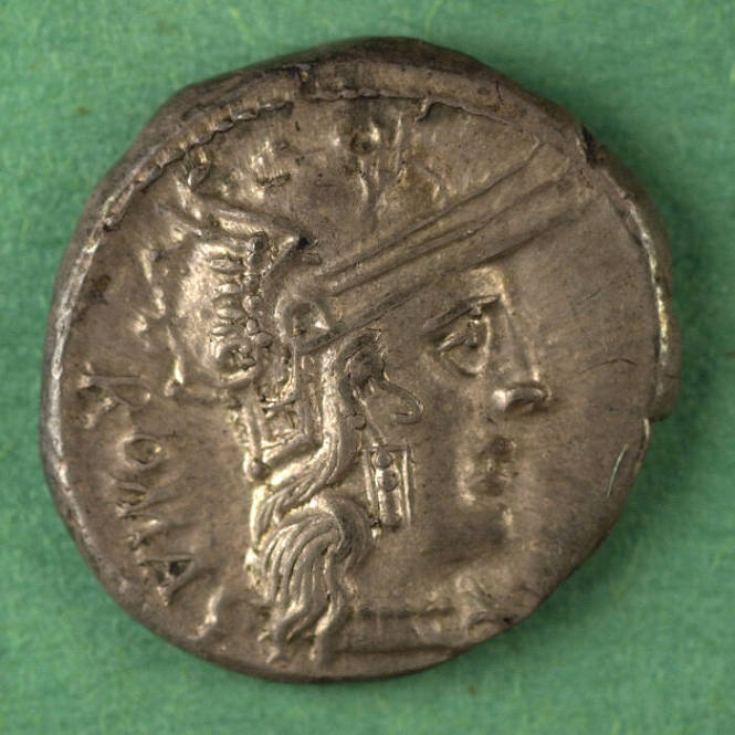 denarius, Roman Republic, 127 BCE