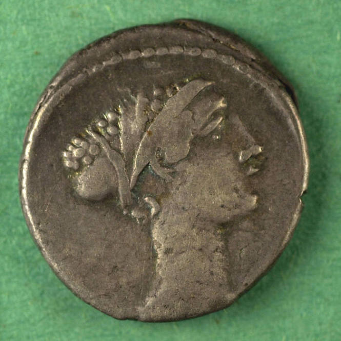 denarius, Roman Republic, 46 BCE